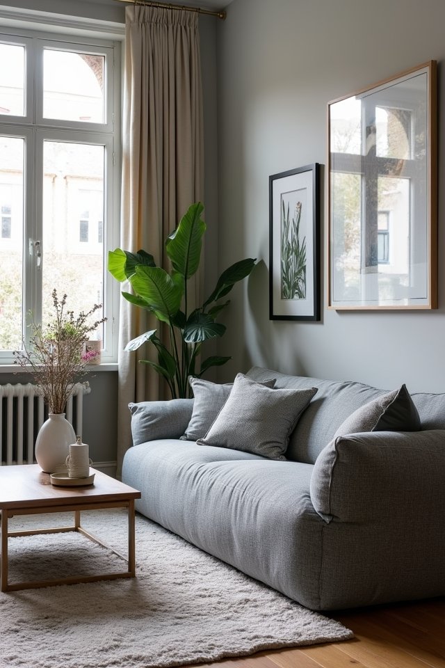 comfy grey bean bags