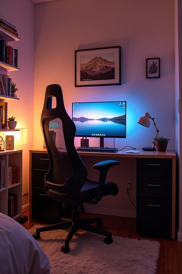 compact desk benefits gaming