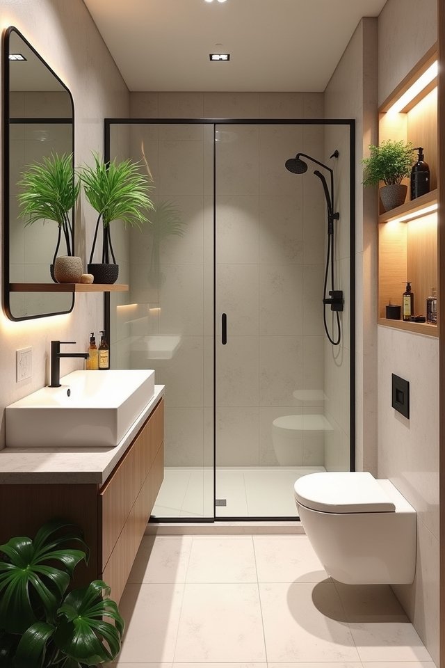 compact fixtures for bathrooms