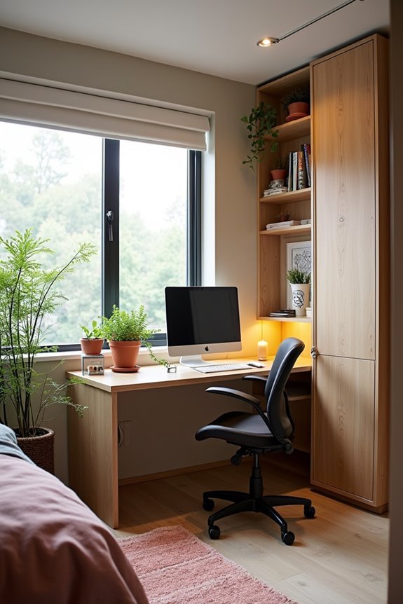 compact functional creative workspace