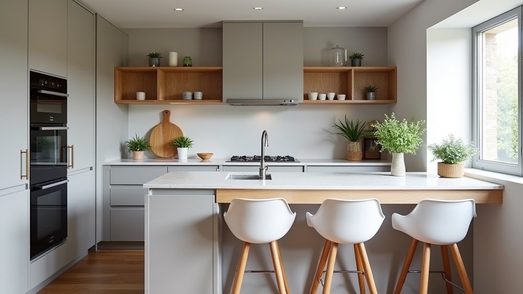 compact one wall kitchens