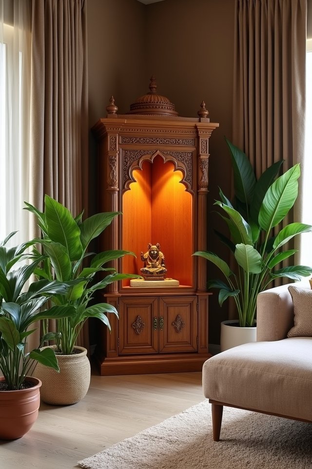 compact spiritual corner sanctuary