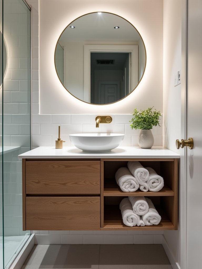 compact vanity stylish efficiency