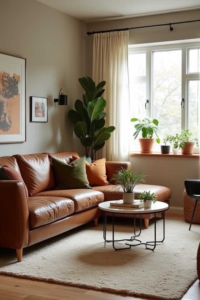 complementing leather sectional colors