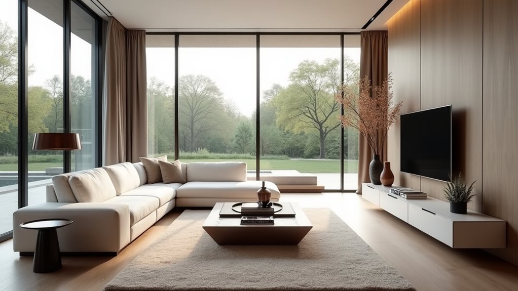 contemporary bloxburg living spaces
