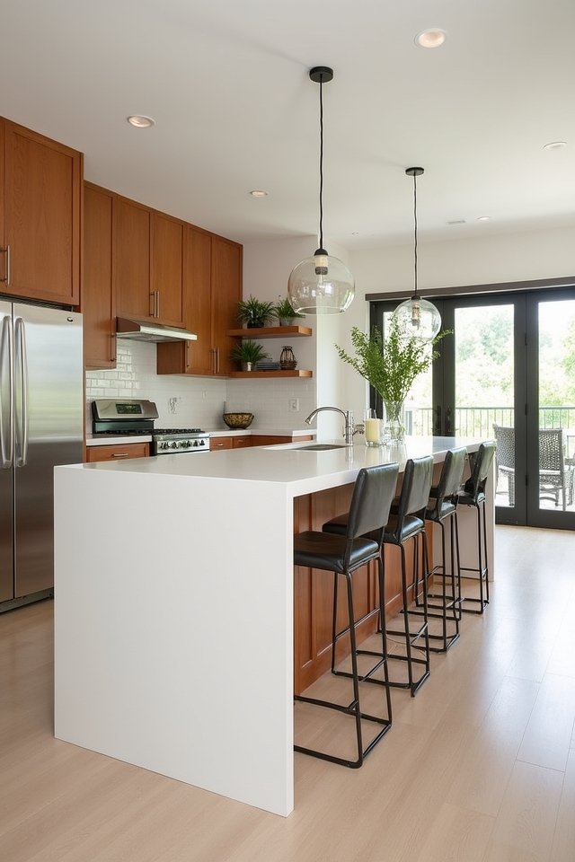 contemporary dual tone kitchens