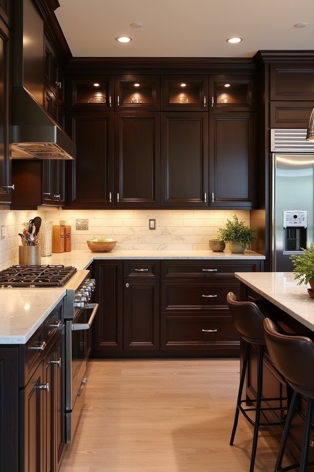 contemporary kitchen cocoa elegance