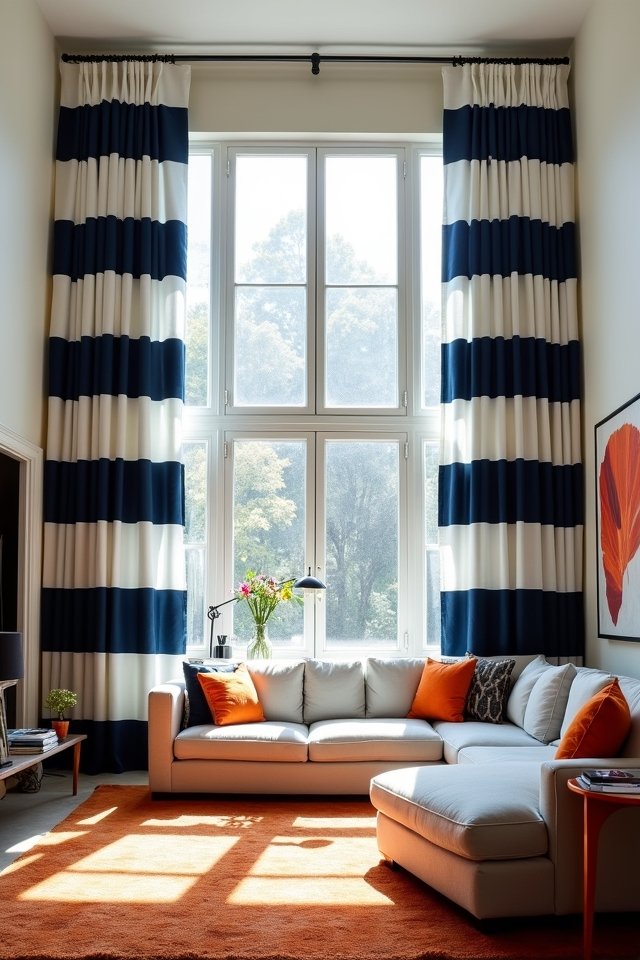 contrast in colors and patterns