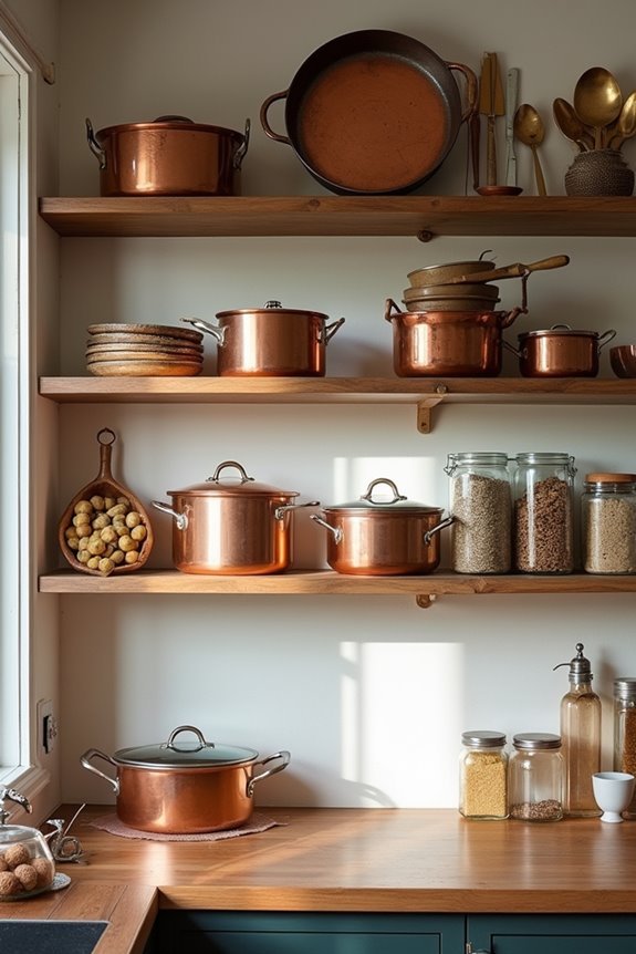 copper accents elevate kitchens