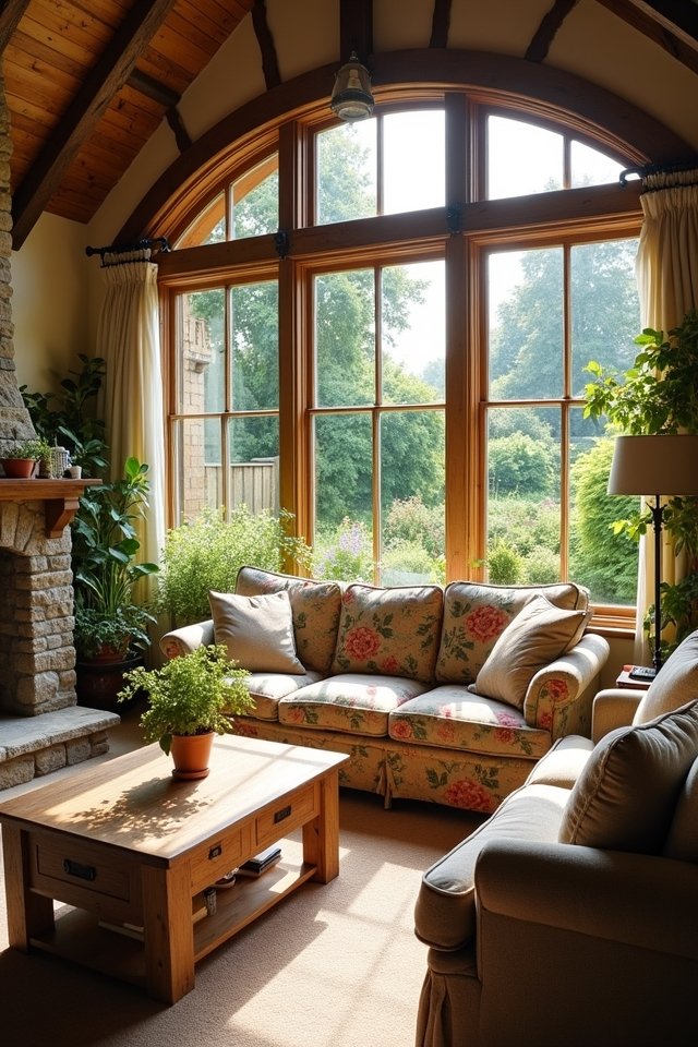 cottage garden living room