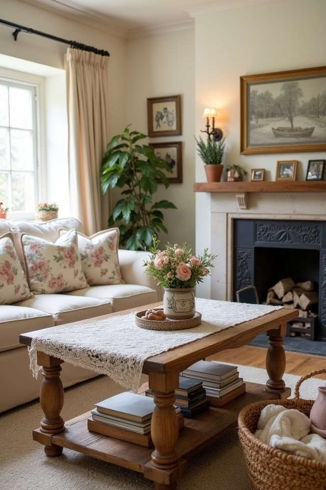 cottage inspired living room accessories