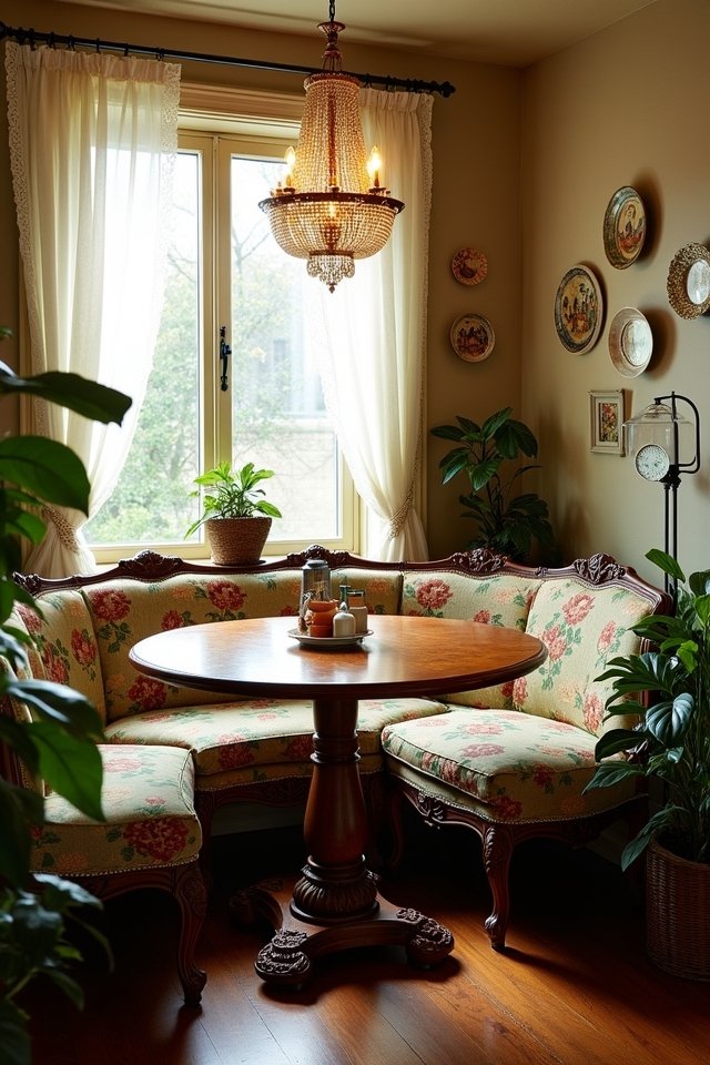 cozy 1920s breakfast nook