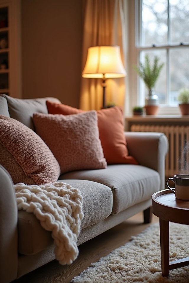 cozy accents for comfort