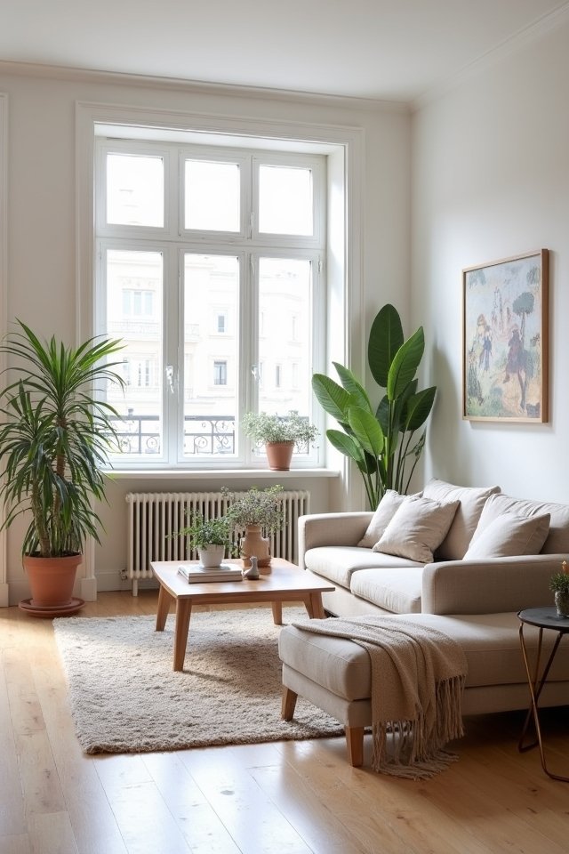 cozy airy scandinavian decor