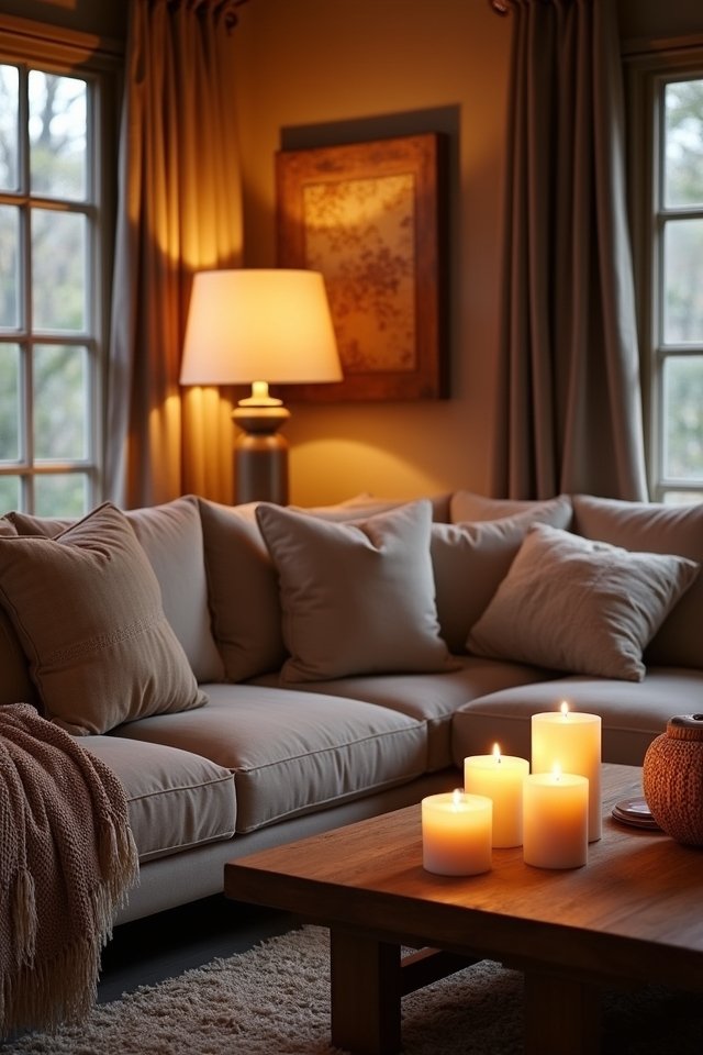 cozy ambiance through soft lighting