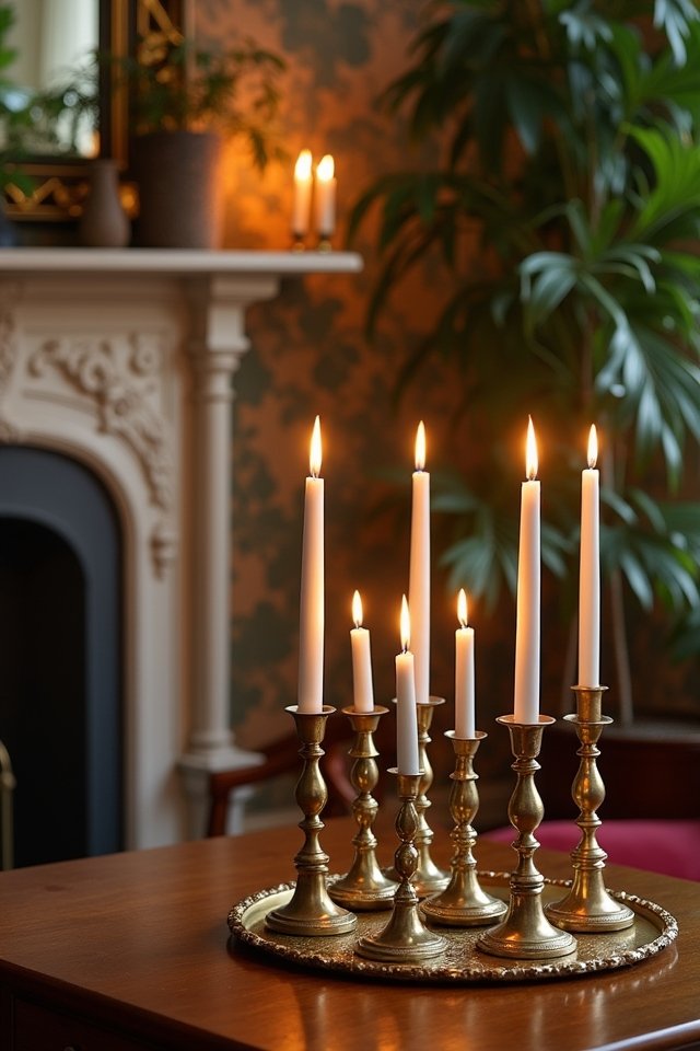cozy ambiance with candlesticks