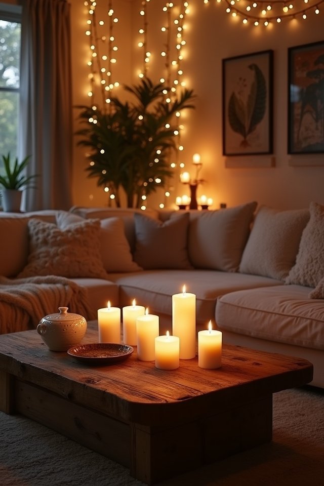 cozy ambiance with lighting
