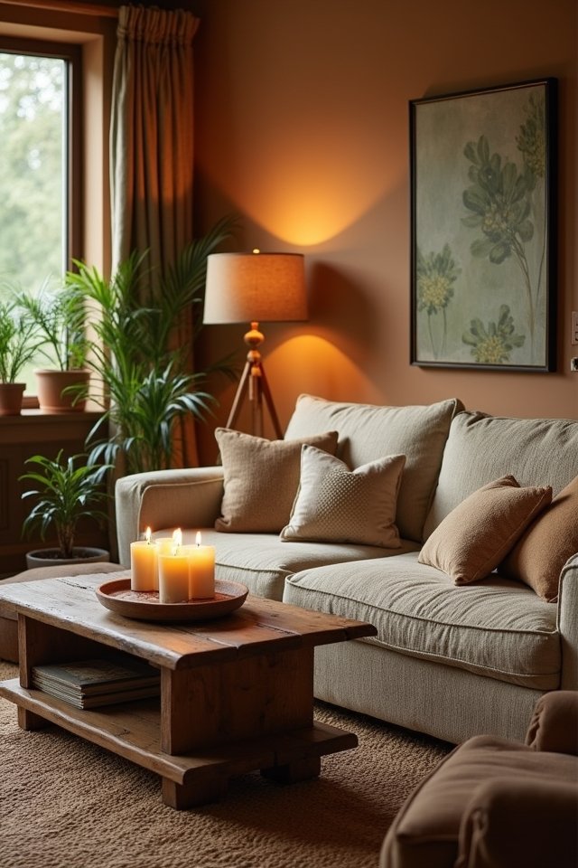 cozy ambiance with warm lighting