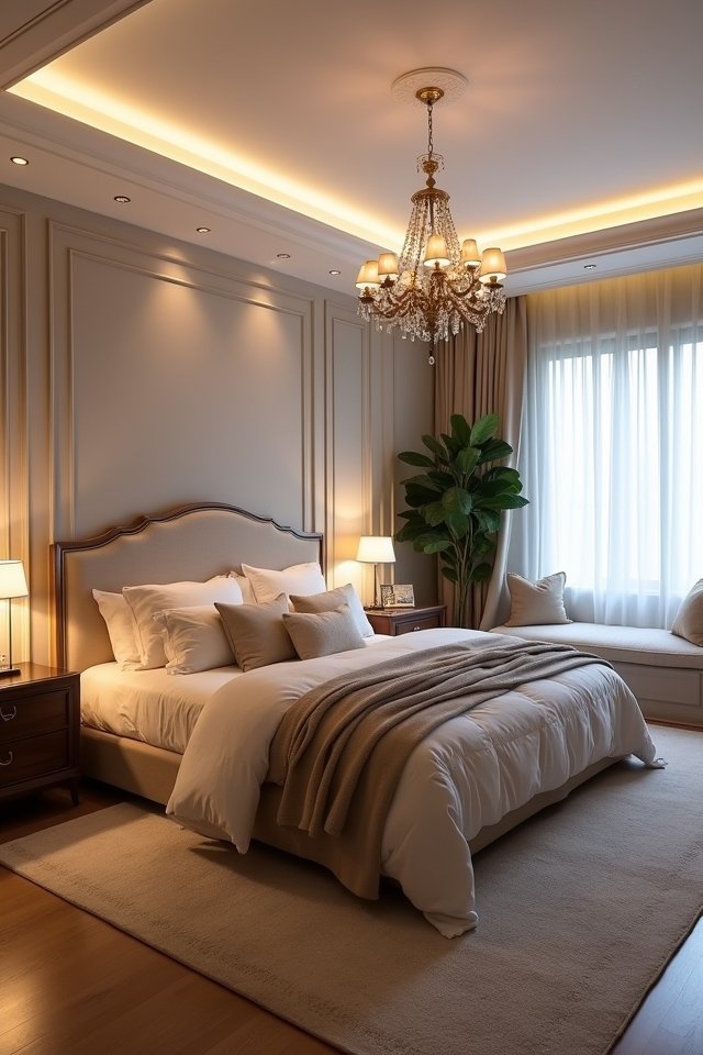cozy ambient bedroom lighting