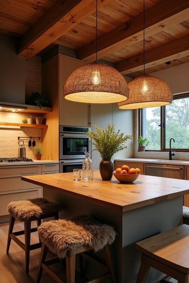 cozy ambient kitchen lighting
