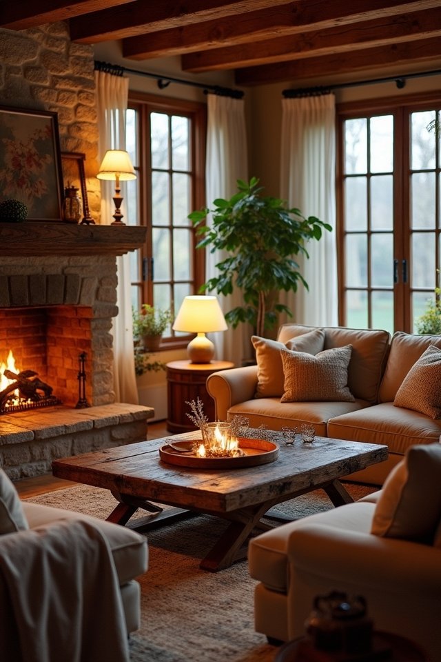 cozy ambient lighting layers
