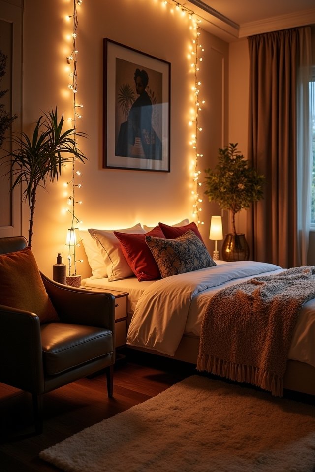 cozy ambient lighting romance