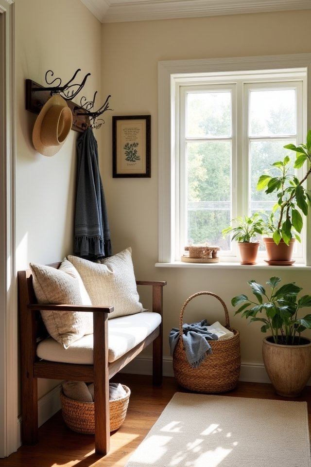 cozy and inviting entryway