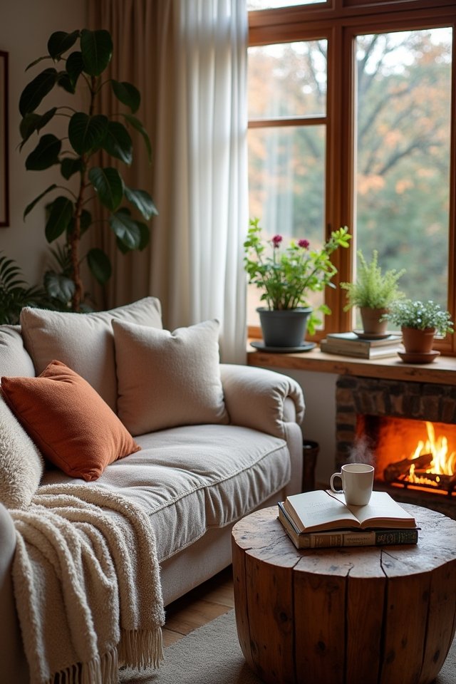 cozy and inviting furnishings