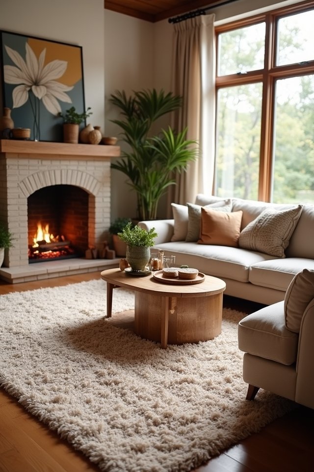 cozy area rug charm