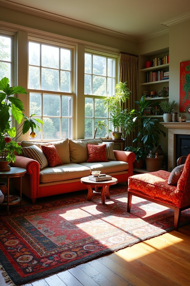 cozy area rug warmth