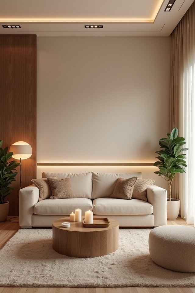 cozy atmosphere through soft lighting