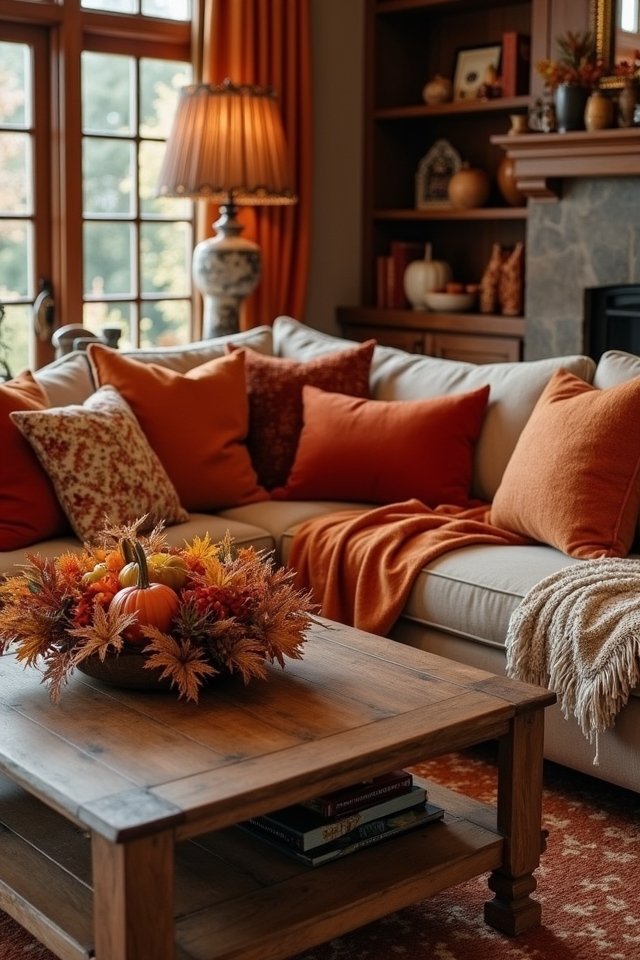 cozy autumn living room decor
