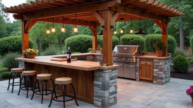 15 Stylish Outdoor Kitchen Ideas for a Cozy Backyard Transformation ...