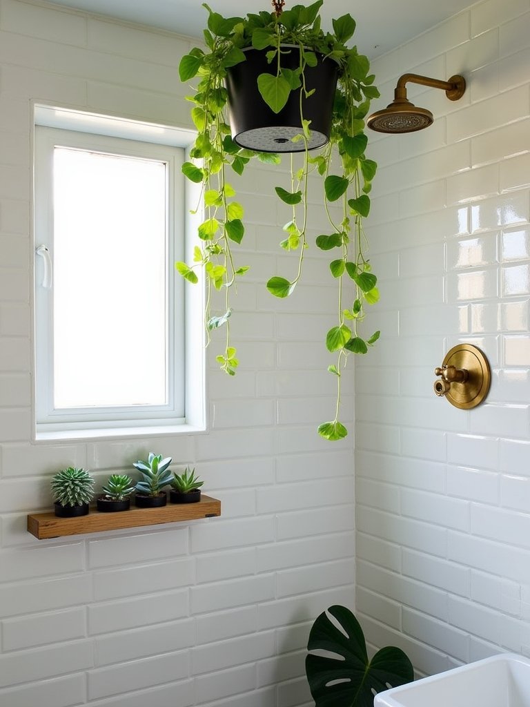 cozy bathroom greenery ideas