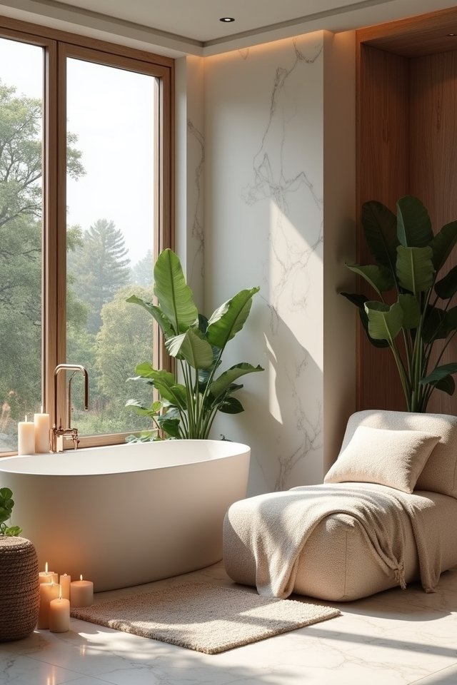 cozy bathroom relaxation retreat