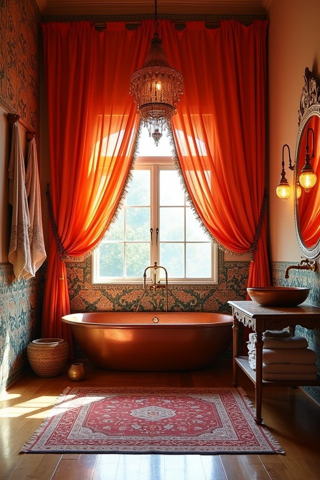 cozy bathroom textile transformation