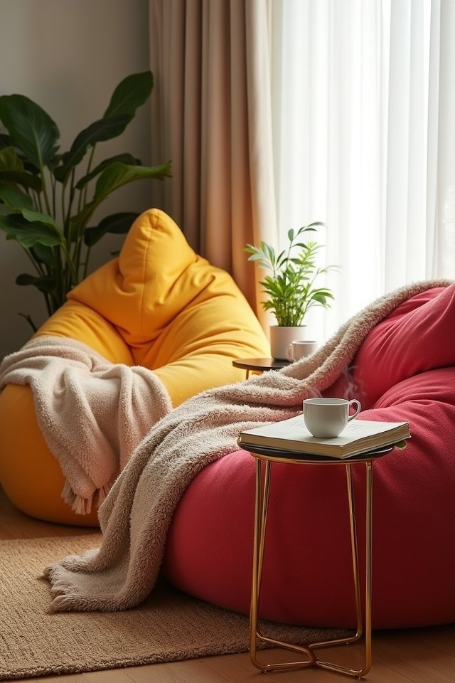 cozy bean bags relaxation haven