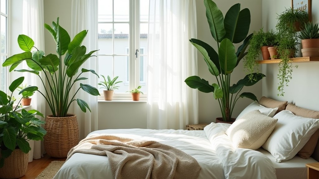 cozy bedroom plant inspiration