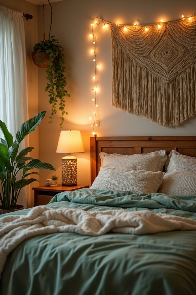cozy bedroom soft lighting