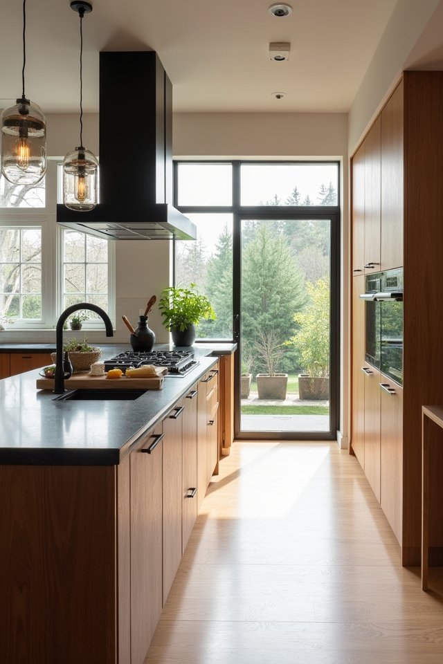 cozy beige and dark accents