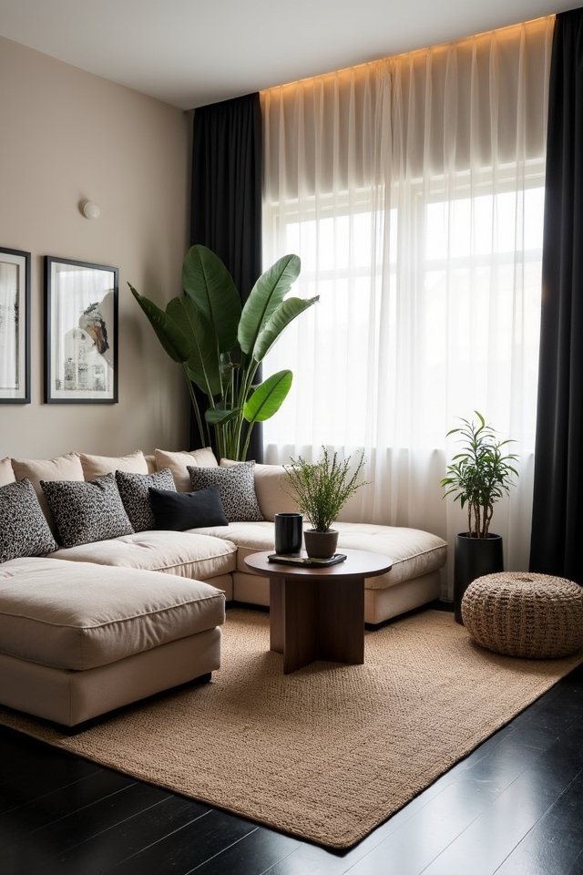 cozy beige living room vibes