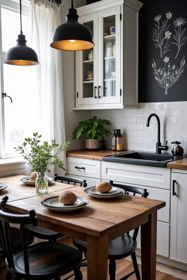 cozy bistro kitchen elements
