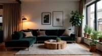 cozy black couch decor