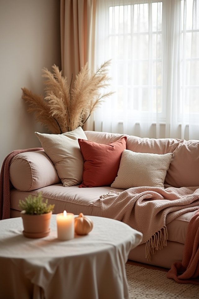 cozy blankets and pillows