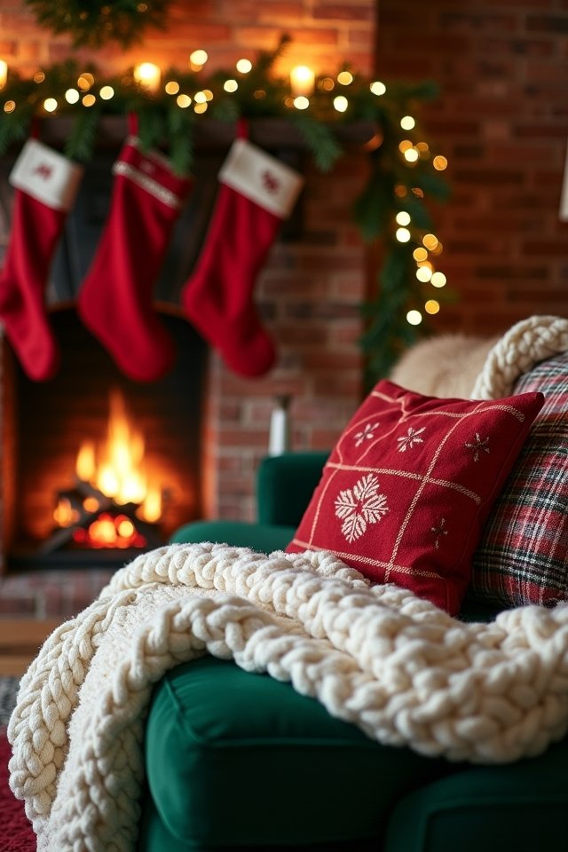 cozy blankets and pillows
