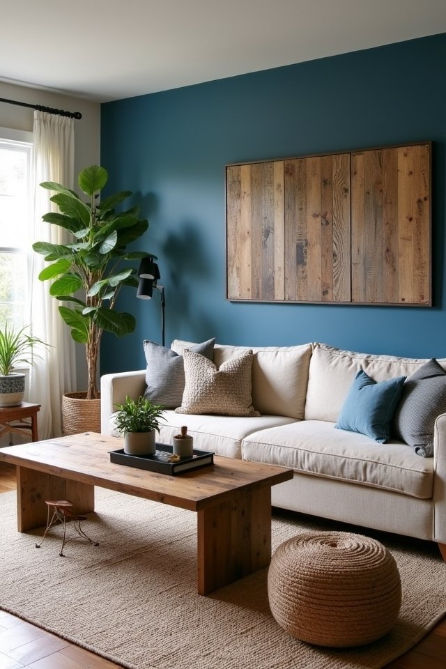 cozy blue barnwood retreat
