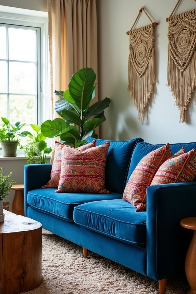 cozy bohemian living room