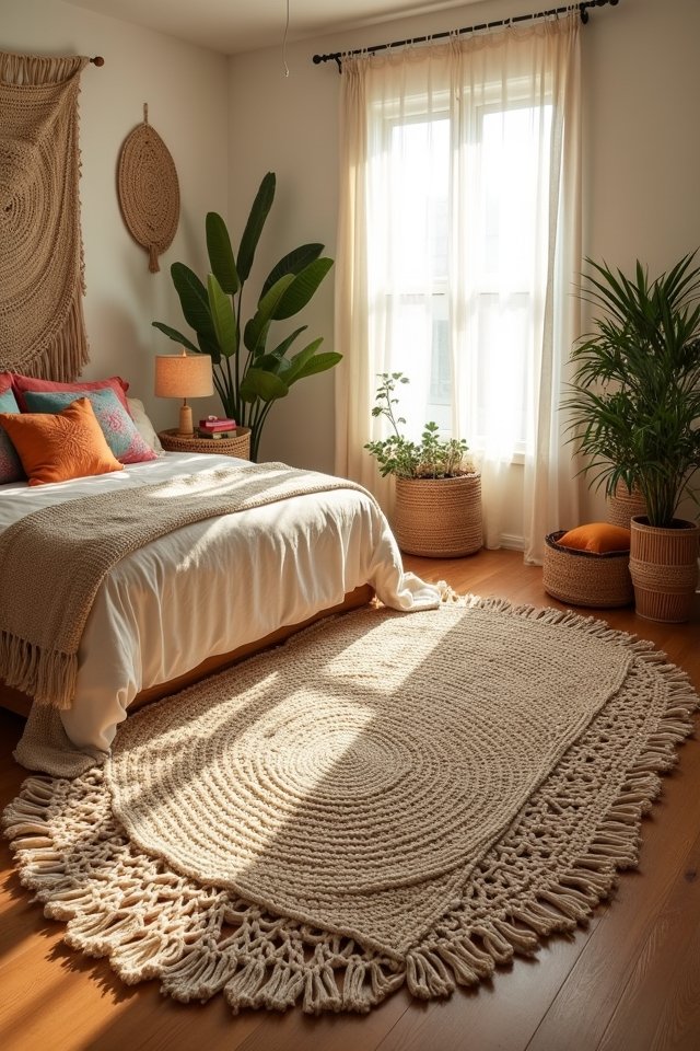cozy boho chic macram rugs