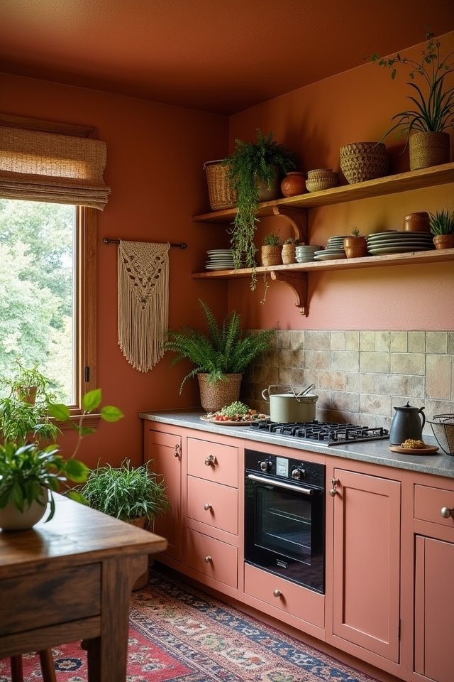 cozy boho earthy colors