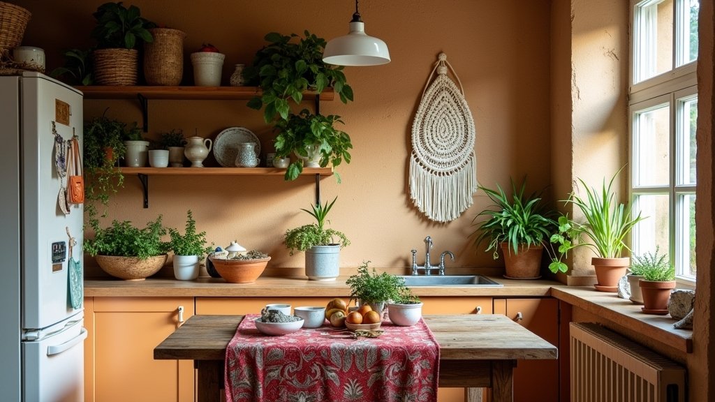 cozy boho kitchen designs
